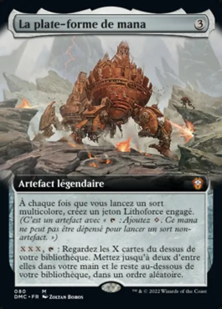 La plate-forme de mana, carte Magic DMC 80 — extension Dominaria United Commander