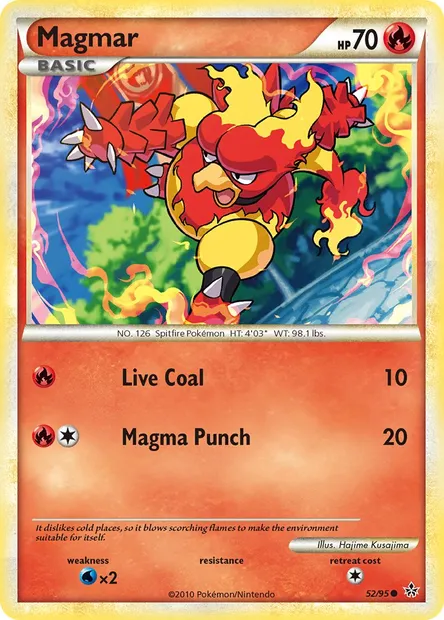 Magmar, Pokémon card UL 52 — Unleashed set