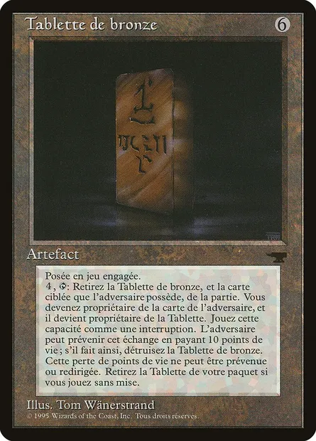 Bronze Tablet, Magic card REN 115 — Renaissance set