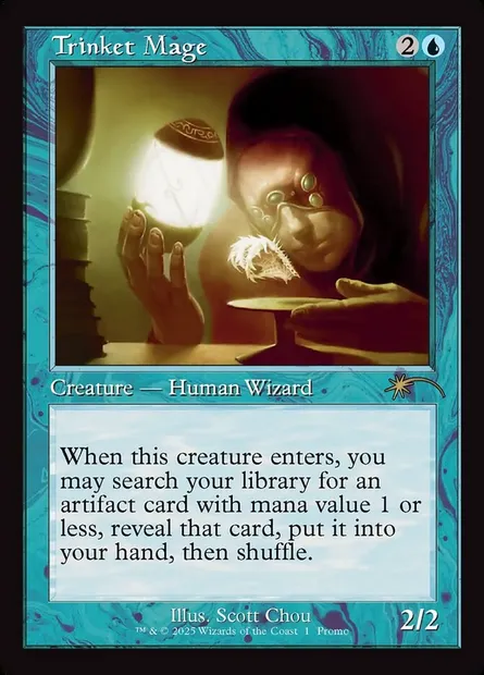 Mage aux breloques, carte Magic PW25 8 — extension Wizards Play Network 2025