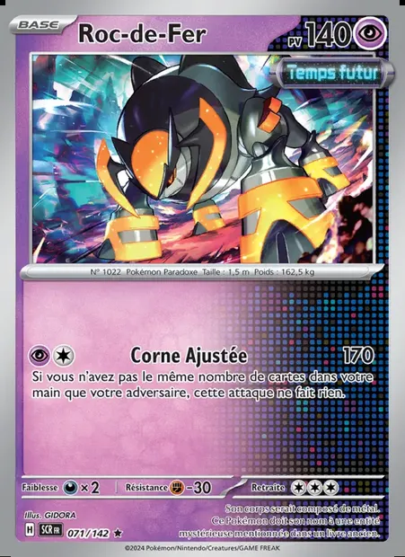 Roc-de-Fer, carte Pokémon SCR 071 — extension Couronne Stellaire