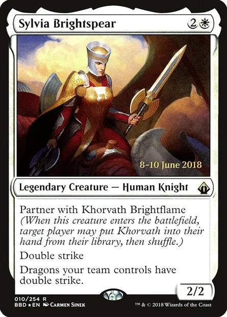 Sylvia Brightspear, carte Magic PBBD 10s — extension Battlebond Promos