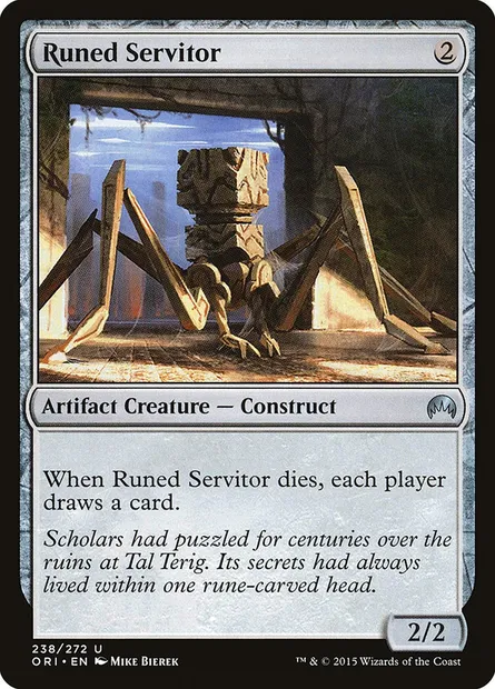 Runed Servitor, Magic card ORI 238 — Magic Origins set