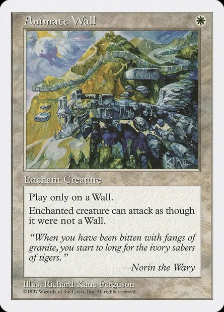 Animate Wall, Magic card 5ED 5 — Fifth Edition set