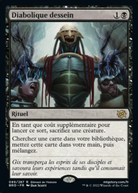 Diabolique dessein, carte Magic BRO 89 — extension La Guerre Fratricide