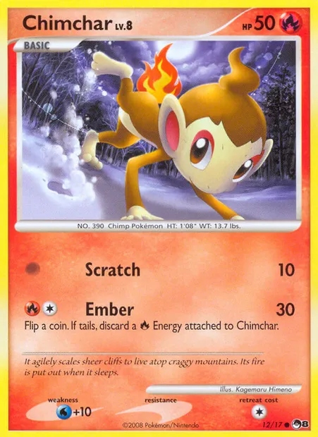 Chimchar, Pokémon card P8 12 — POP Series 8 set