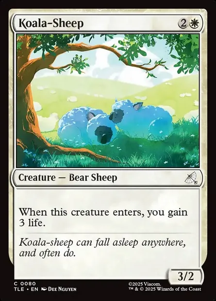Koala-Sheep, Magic card TLE 80 — Avatar: The Last Airbender Eternal set