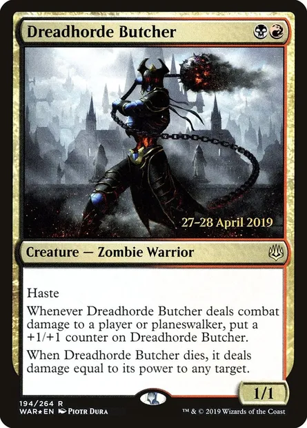 Dreadhorde Butcher, Magic card PWAR 194s — War of the Spark Promos set
