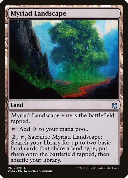 Myriad Landscape, Magic card CMA 261 — Commander Anthology set