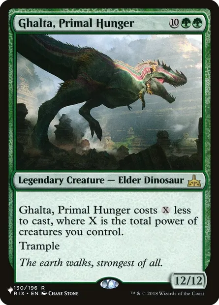Ghalta, Primal Hunger, Magic card PLST RIX-130 — The List set