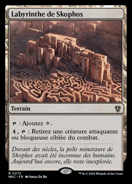 Labyrinthe de Skophos, carte Magic MKC 272 — extension Murders at Karlov Manor Commander