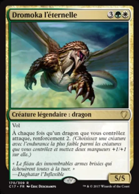 Dromoka l'éternelle, carte Magic C17 170 — extension Commander 2017