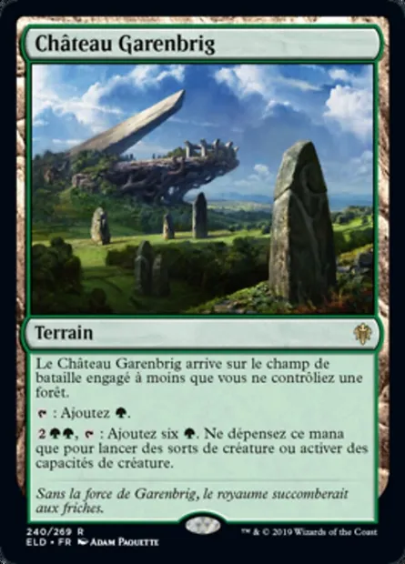 Château Garenbrig, carte Magic ELD 240 — extension Throne of Eldraine