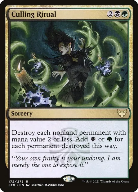 Culling Ritual, Magic card STX 172 — Strixhaven: School of Mages set