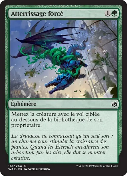 Atterrissage forcé, carte Magic WAR 161 — extension La guerre des Planeswalkers