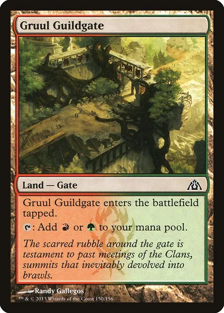 Gruul Guildgate, Magic card DGM 150 — Dragon's Maze set