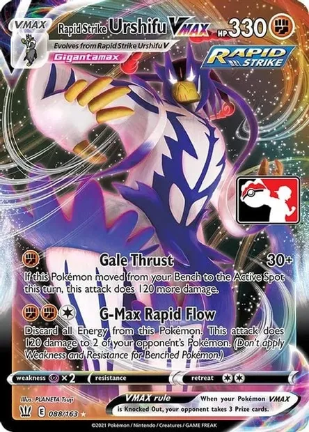 Rapid Strike Urshifu VMAX, Pokémon card PPS 088-2 — Play! Pokémon Prize Pack Series set