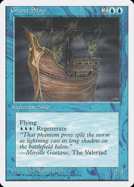 Ghost Ship, Magic card 4ED 75 — Fourth Edition set