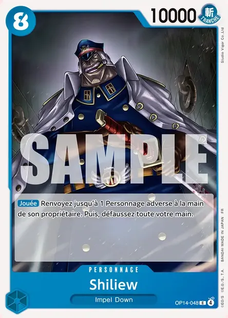 Shiliew, carte One Piece OP14-048 — extension LES SEPT DE LA MER D'AZUR
