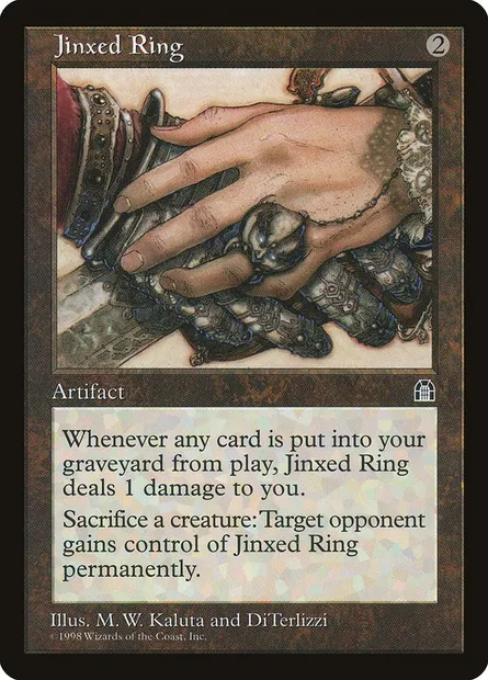 Jinxed Ring, Magic card STH 137 — Stronghold set