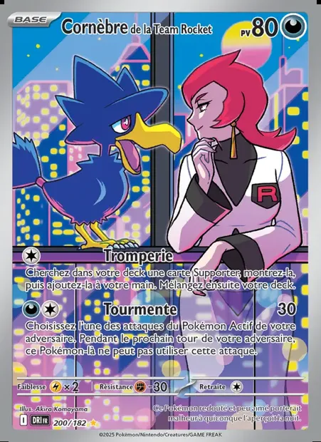 Cornèbre de la Team Rocket, carte Pokémon DRI 200 — extension Rivalités Destinées
