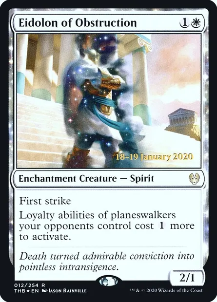 Eidôlon de l'obstruction, carte Magic PTHB 12s — extension Theros Beyond Death Promos