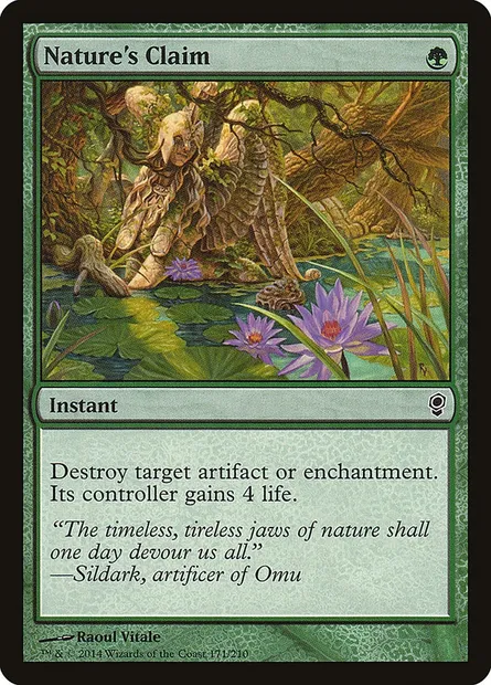 Nature's Claim, Magic card CNS 171 — Conspiracy set
