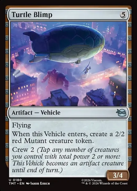 Turtle Blimp, Magic card TMT 180 — Teenage Mutant Ninja Turtles set
