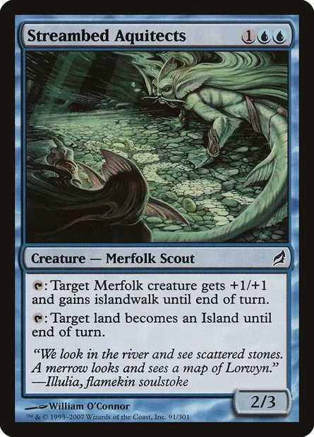 Streambed Aquitects, Magic card LRW 91 — Lorwyn set