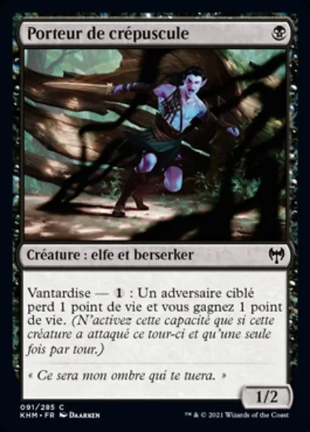 Porteur de crépuscule, carte Magic KHM 91 — extension Kaldheim