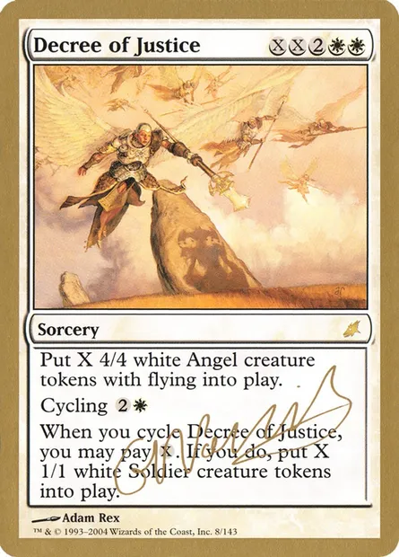 Décret de justice, carte Magic WC04 gn8 — extension World Championship Decks 2004