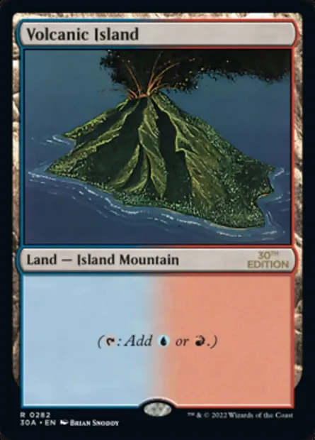 Volcanic Island, Magic card 30A 282 — 30th Anniversary Edition set