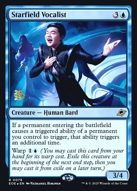 Starfield Vocalist, Magic card PEOE 78s — Edge of Eternities Promos set