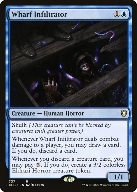 Wharf Infiltrator, Magic card CLB 737 — Commander Legends: Battle for Baldur's Gate set