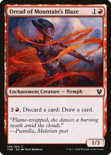 Oread of Mountain's Blaze, Magic card THB 146 — Theros Beyond Death set