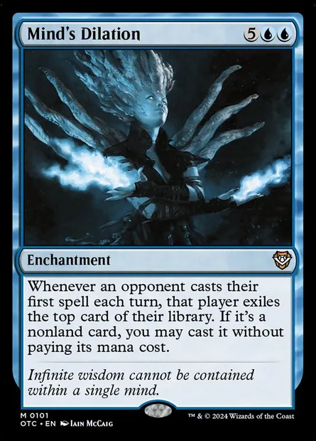 Mind's Dilation, Magic card OTC 101 — Outlaws of Thunder Junction Commander set