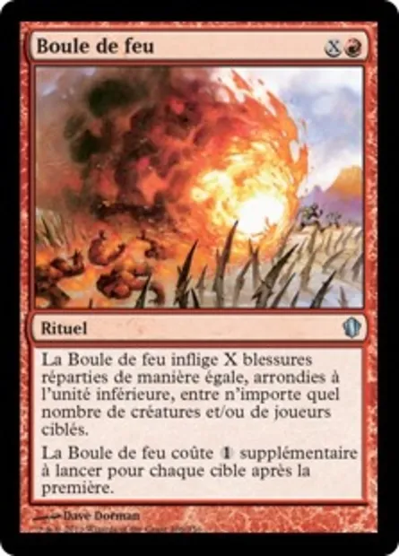 Boule de feu, carte Magic C13 106 — extension Commander 2013