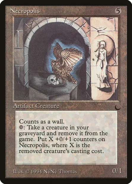 Necropolis, Magic card DRK 105 — The Dark set