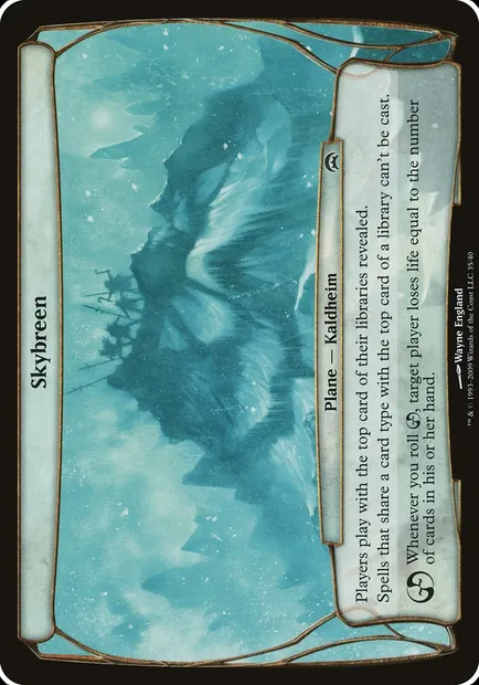 Skybreen, Magic card OHOP 35 — Planechase Planes set