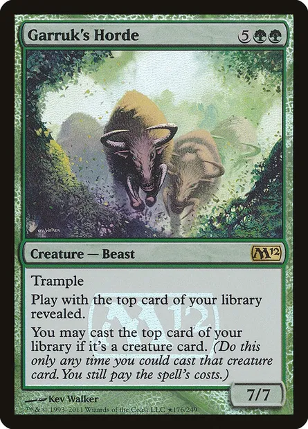 Horde de Garruk, carte Magic PM12 176★ — extension Magic 2012 Promos
