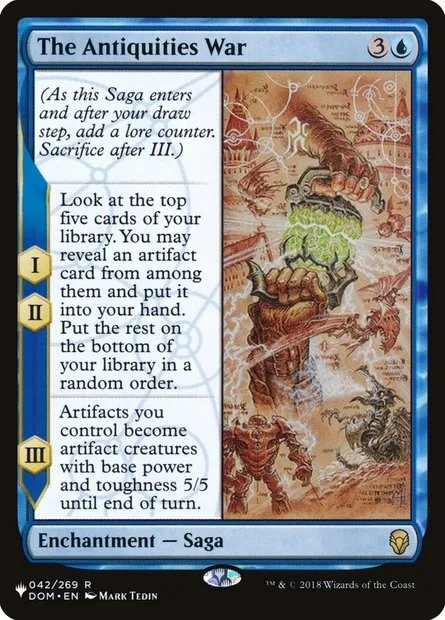 The Antiquities War, Magic card PLST DOM-42 — The List set