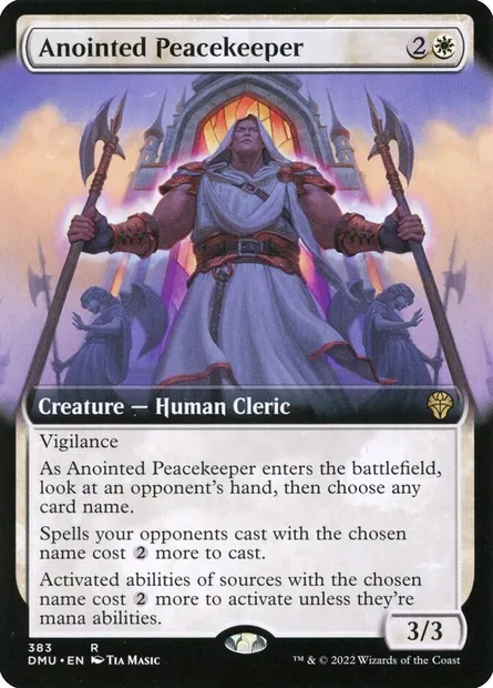 Anointed Peacekeeper, Magic card DMU 383 — Dominaria United set