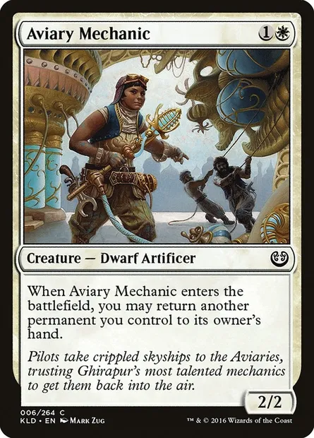 Aviary Mechanic, Magic card KLD 6 — Kaladesh set