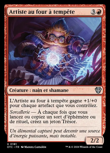 Artiste au four à tempête, carte Magic OTC 181 — extension Outlaws of Thunder Junction Commander