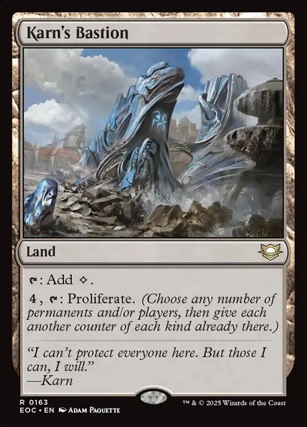 Karn's Bastion, Magic card EOC 163 — Edge of Eternities Commander set
