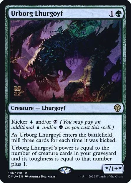 Urborg Lhurgoyf, Magic card PDMU 186s — Dominaria United Promos set