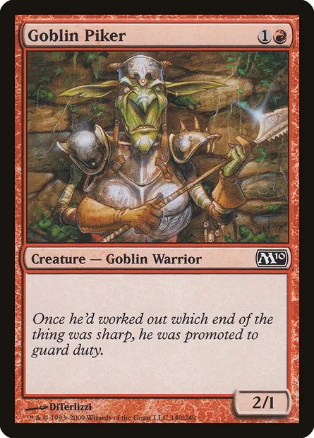 Goblin Piker, Magic card M10 140 — Magic 2010 set