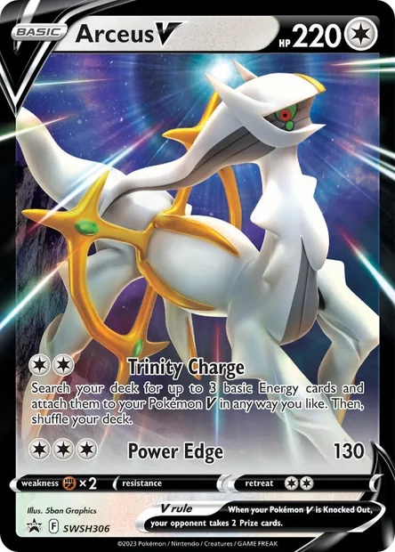 Arceus V, carte Pokémon SWSH 306 — extension Promo SWSH