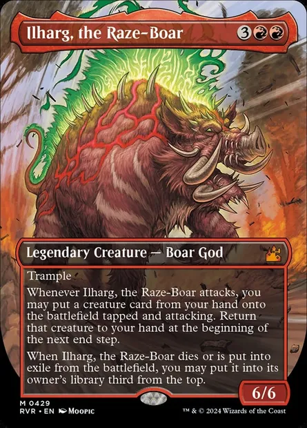 Ilharg, the Raze-Boar, Magic card RVR 429 — Ravnica Remastered set