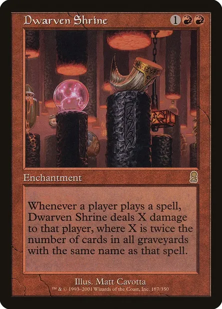 Dwarven Shrine, Magic card ODY 187 — Odyssey set
